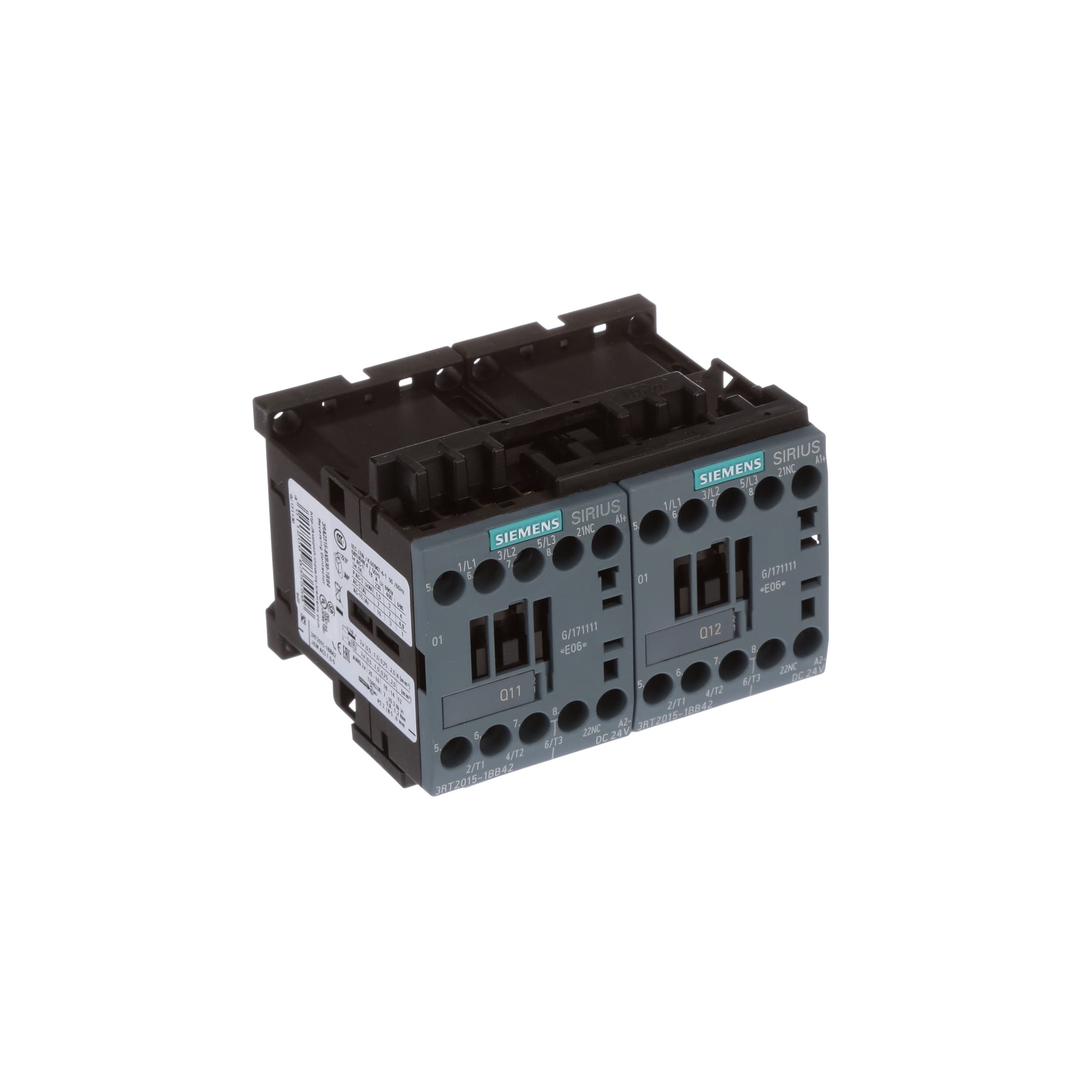 Siemens 3RA1315-8XB30-1BB4 Reversing Contactor Relay 24 VDC Coils 3RV1011-1AA10 
