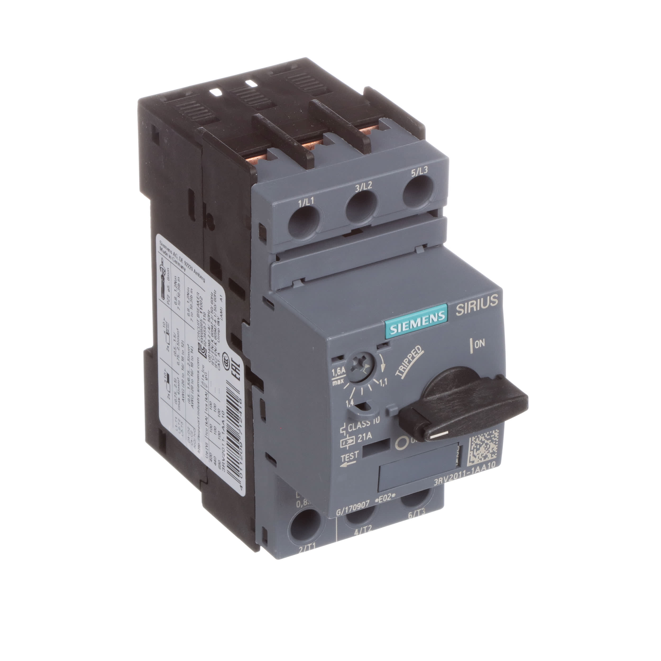 Siemens Sirius 3RV2011-1AA10 3RV2 011-1AA10 Power Switch 