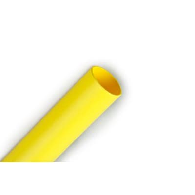 3m Fp301 1 5 Yellow 100 Heat Shrink Thin Wall Tubing 1 5in 2 1 Shrink Ratio Yellow Fp 301 Series Allied Electronics Automation