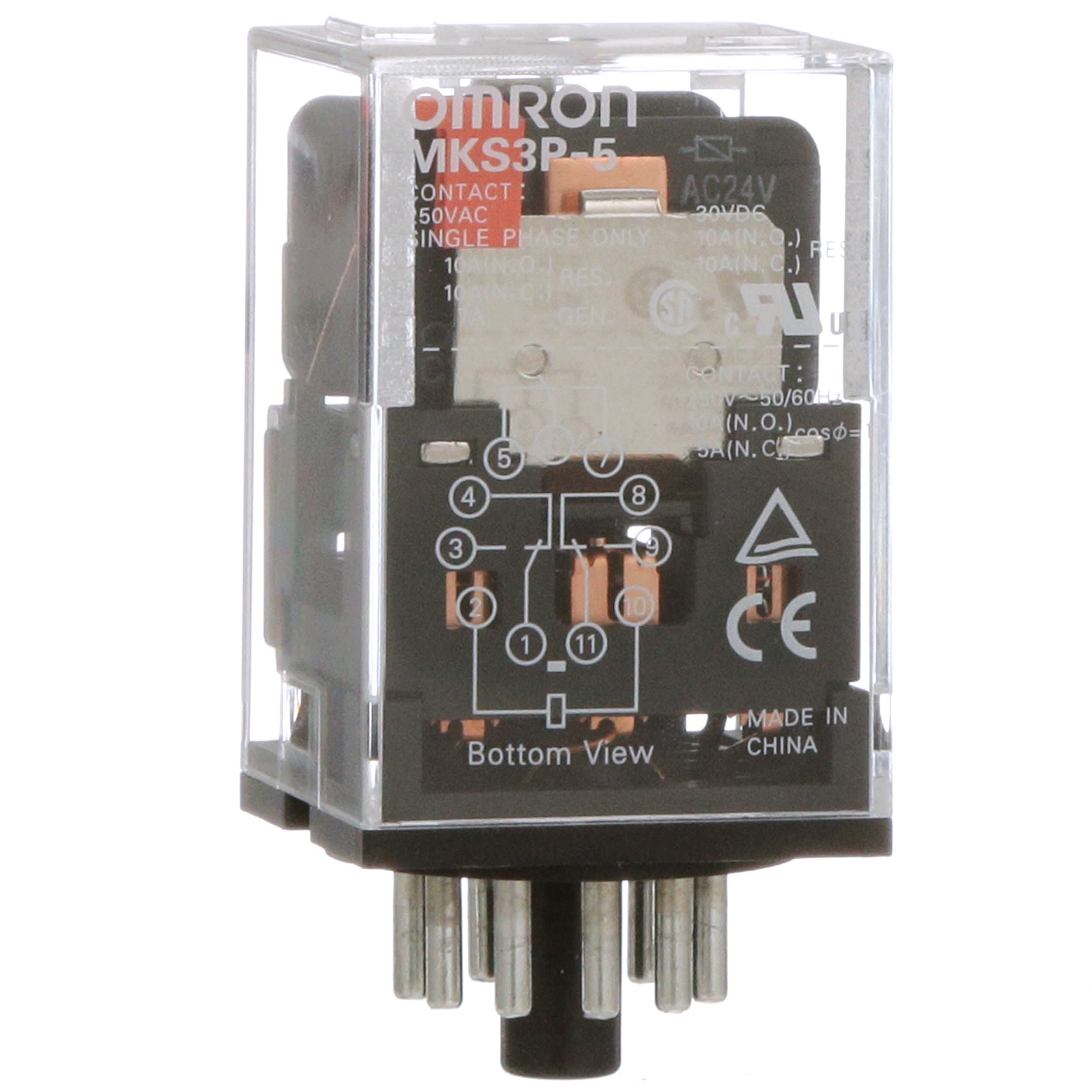 Omron MK3PN-5-S 24VAC Coil Volts Plug-In Relay DC Contact Rating Octal 