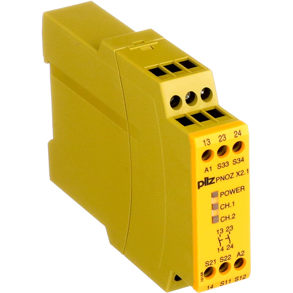 Pilz - PNOZ X2.1 24VAC/DC 2N/O - Safety Relay, 1/2 Channel, 2 NO, Auto ...