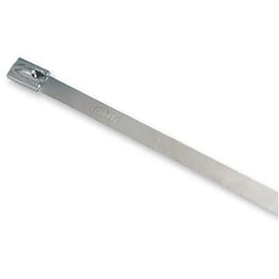 0.18" W,316 Stainless Steel Cable Tie PANDUIT MLT2.7S-CP  10.5" L 