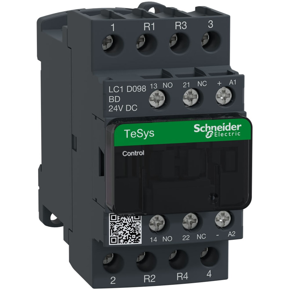 Schneider Electric - LC1D098BD - Non-Reversing Contactor, 24VDC, 20A ...