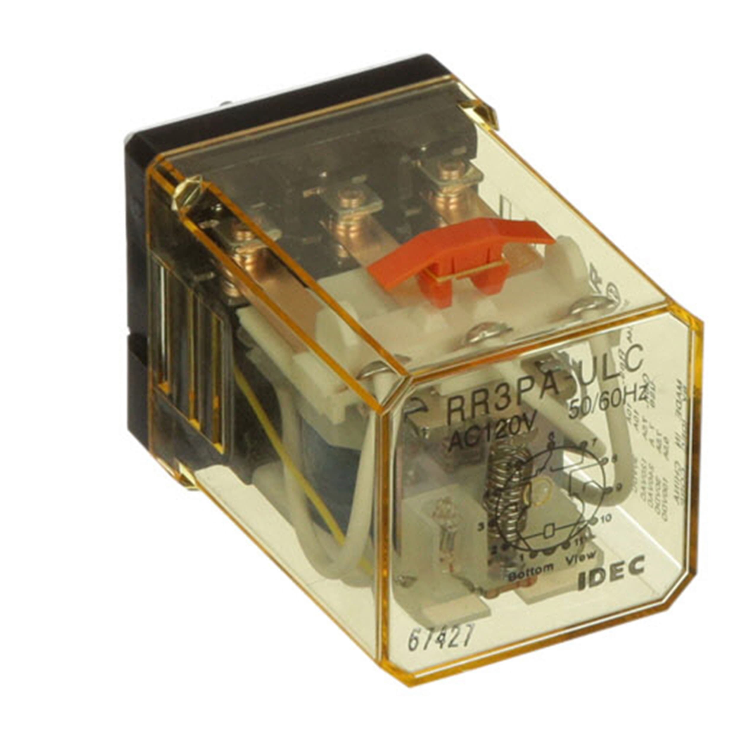 3PDT IDEC RR3PA-UL-AC120V Relay 10AMP 120VAC 11PIN with Indicator Light