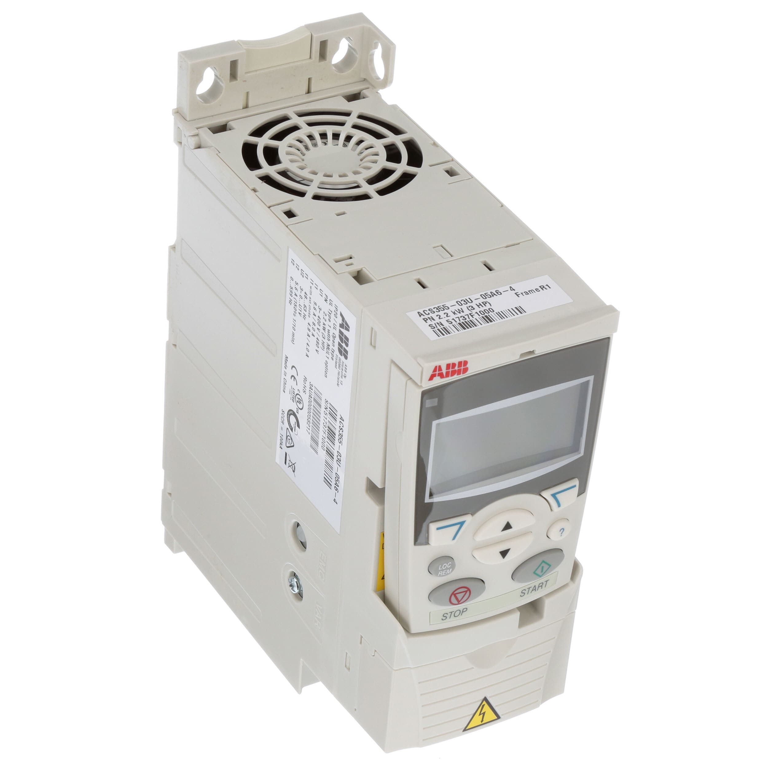 ABB Drives - ACS355-03U-05A6-4+J400 - Machinery Drive, 3-Phase, 3HP ...