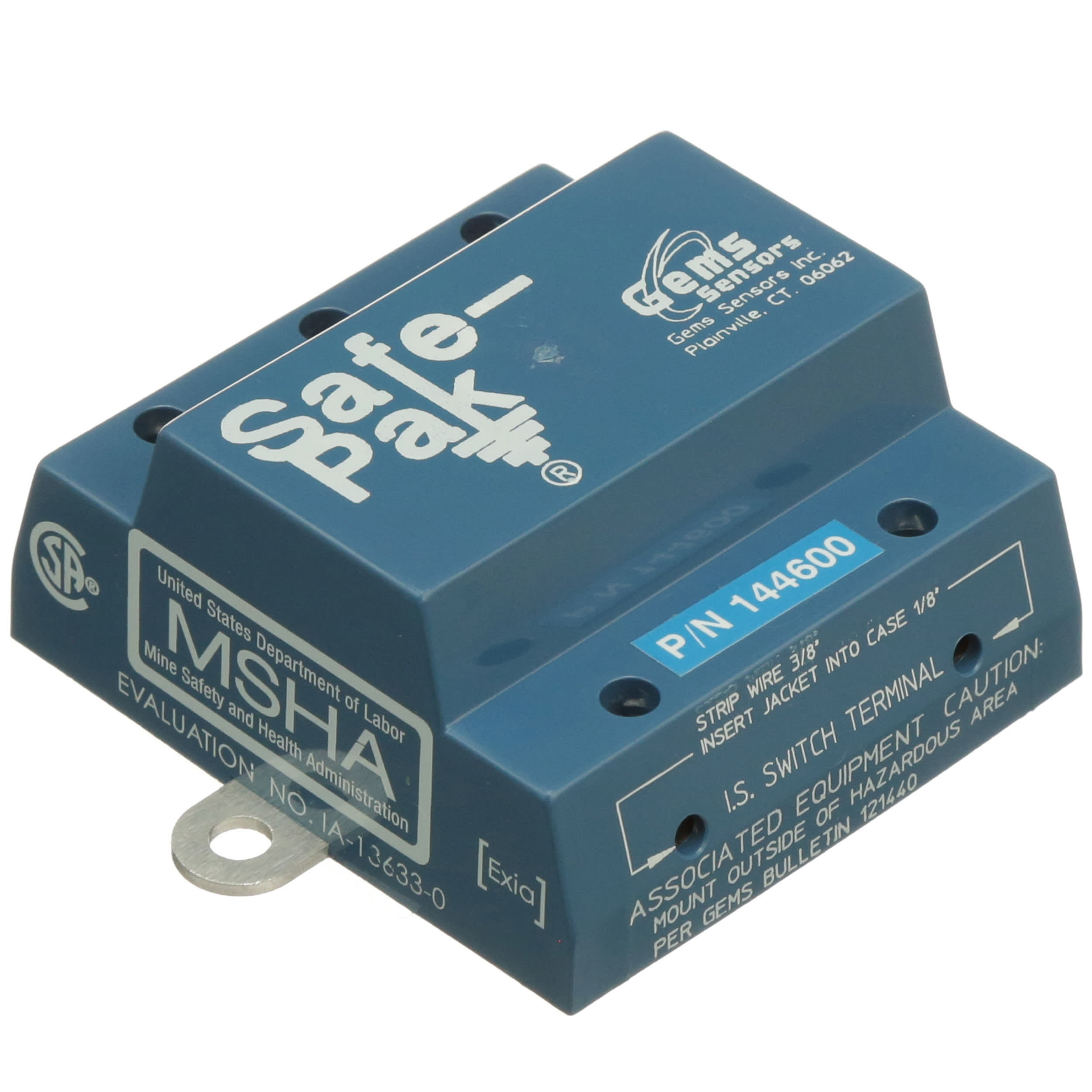 GEMS Sensors, Inc 144600 Relay;Intrinsically Safe;Low Snstvty;SPST