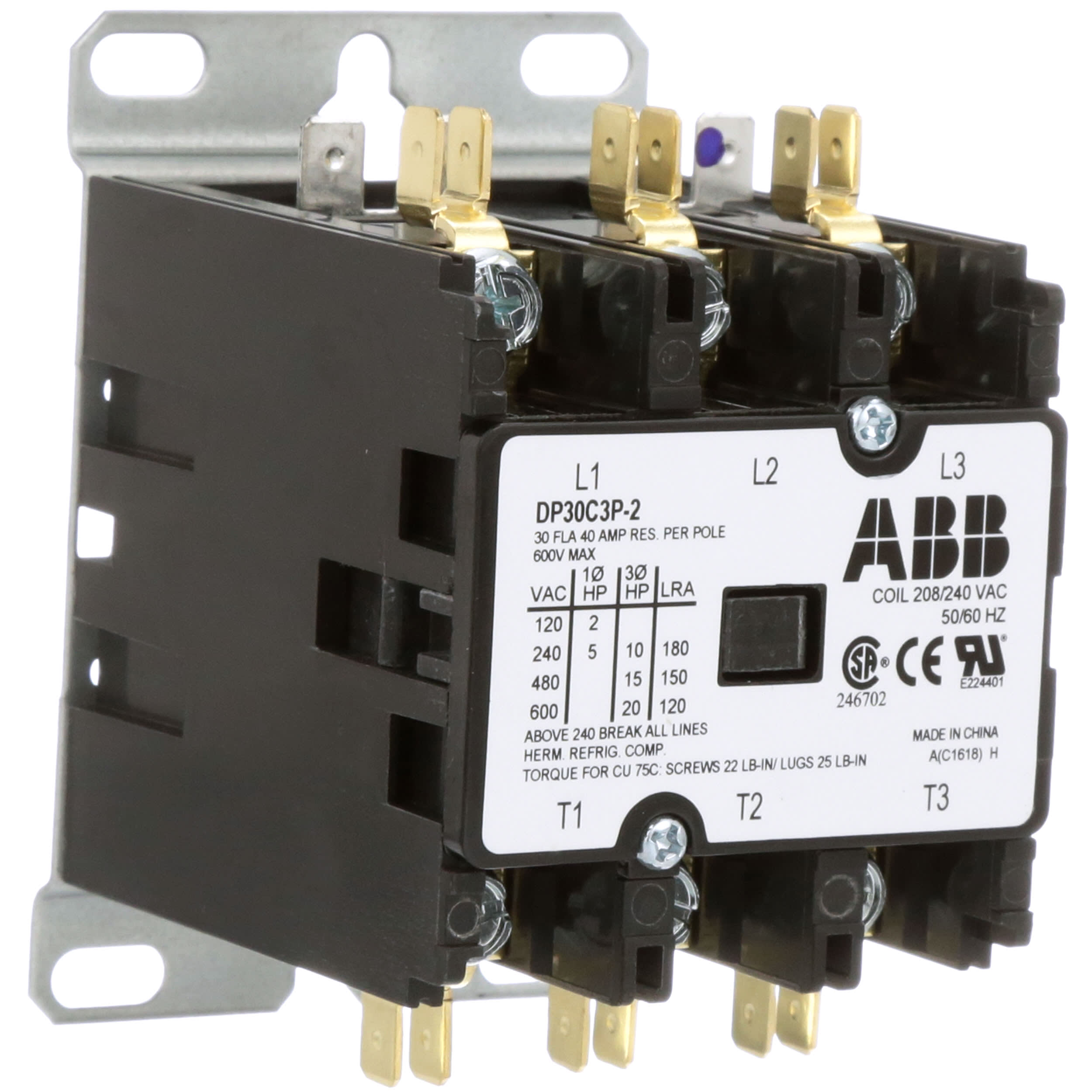 ABB DP30C3P-2/SS/B Phase Contactor 