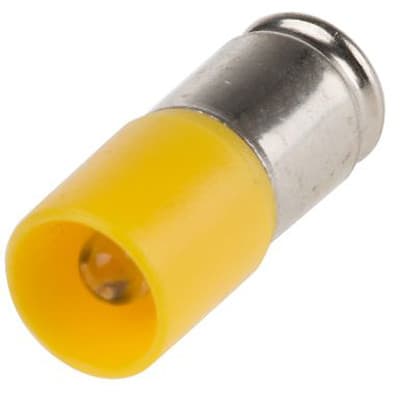 Rs Pro Yellow Led Indicator Lamps Midget Groove Single Chip V Ac Dc H Rs