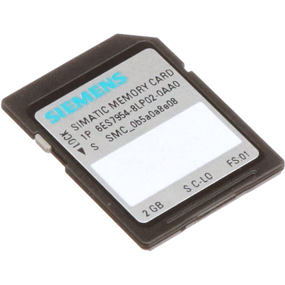 Siemens 6ES79548LP020AA0 Memory Card, SIMATIC S71200, 4MB, Flash