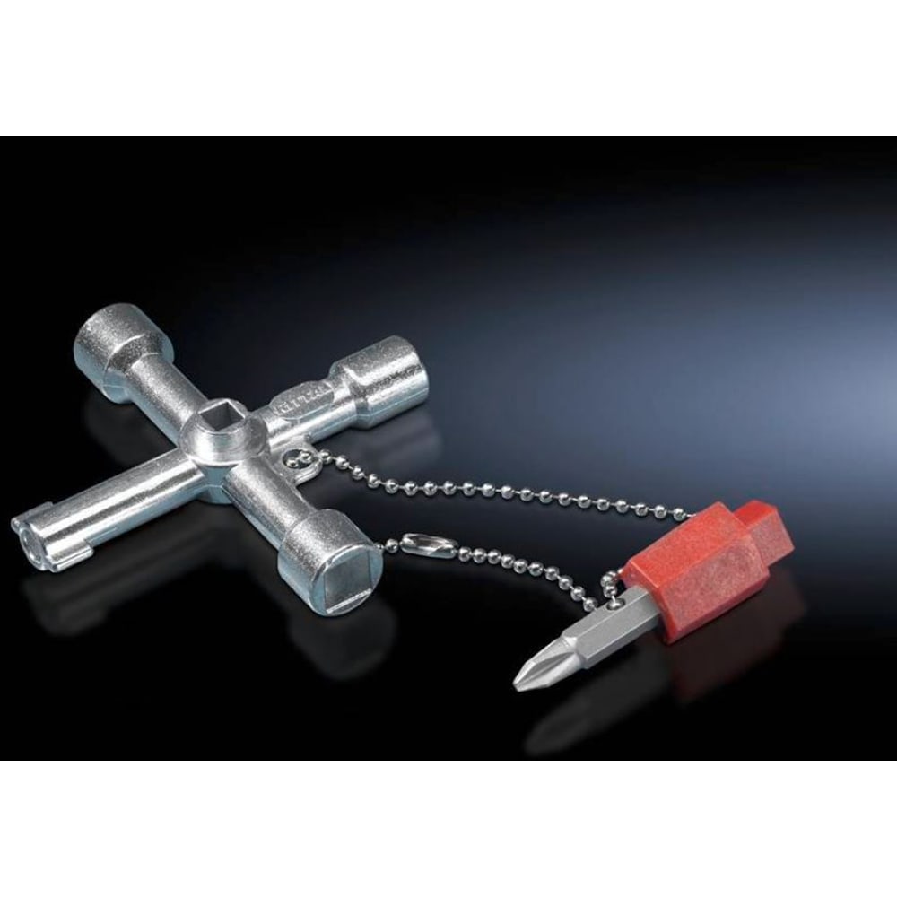 Rittal 2549500 Card Cage Keying, Doublebit No. 5 Enclosure Key for Lock Inserts, SZ Series