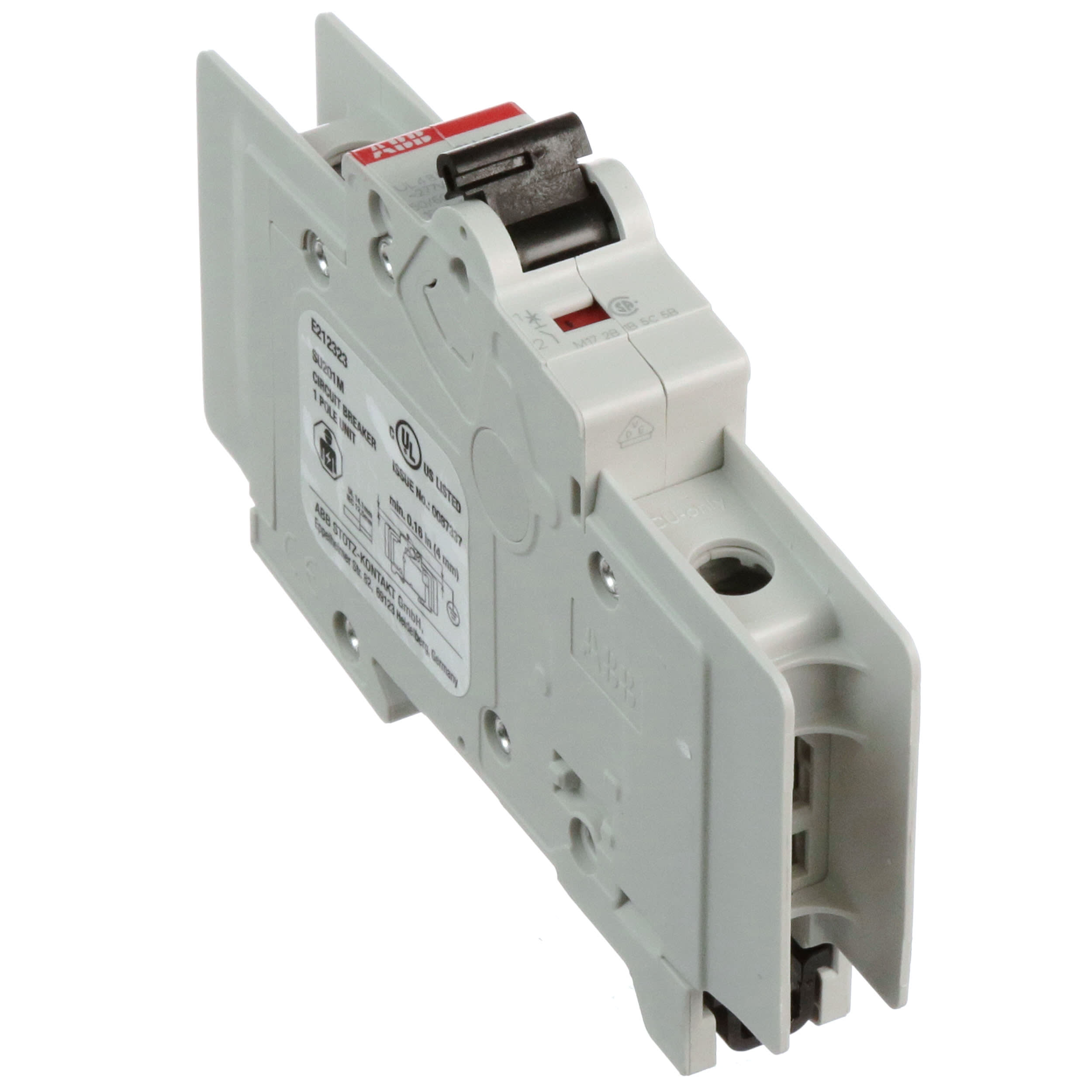 ABB SU201MC20 Miniature Circuit Breaker, Trip Curve C, 20 Amp, 1