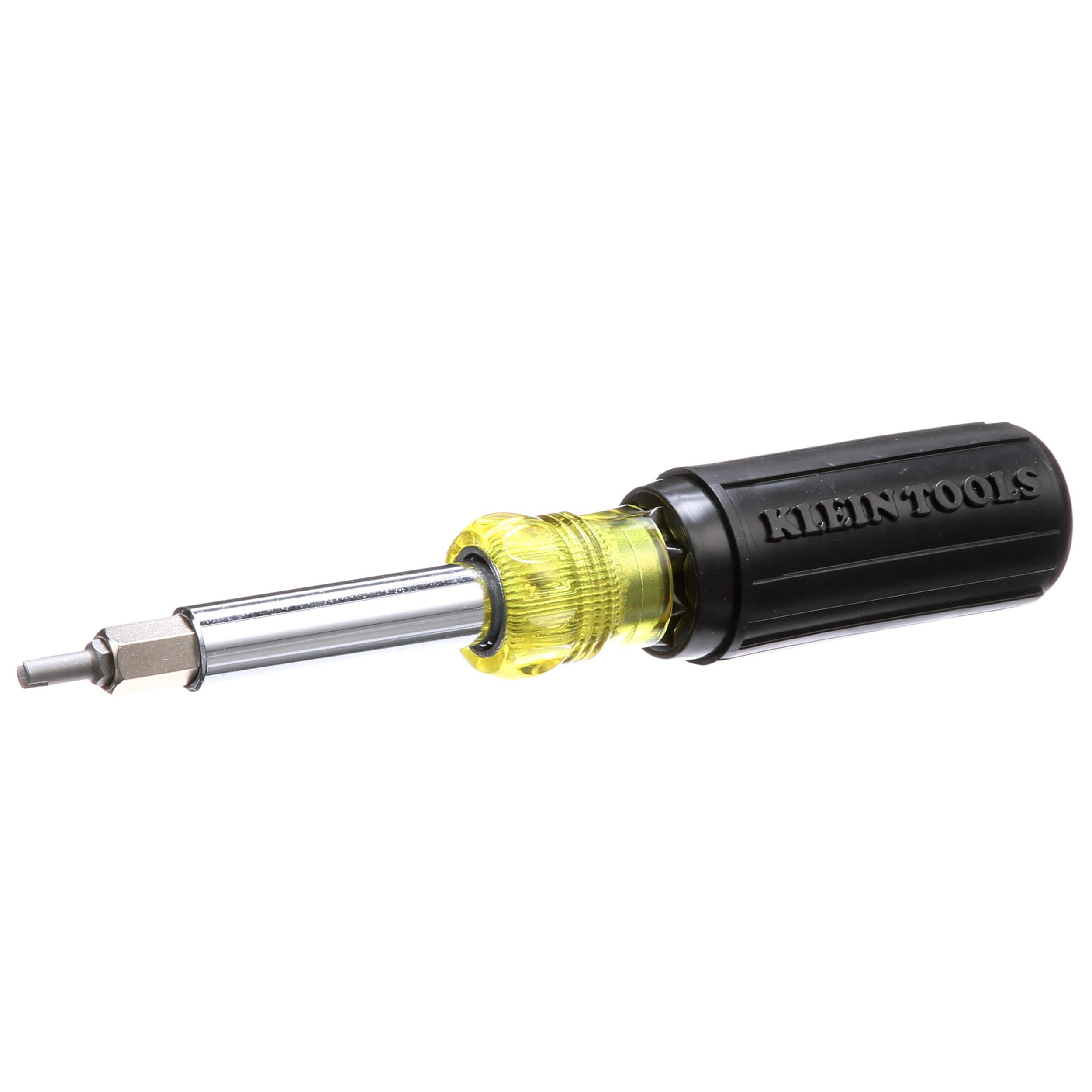 Klein Tools 32527 MultiBit Screwdriver / Nut Driver, 11in1, 3 in, Ph, Sl, Sq, Schrader