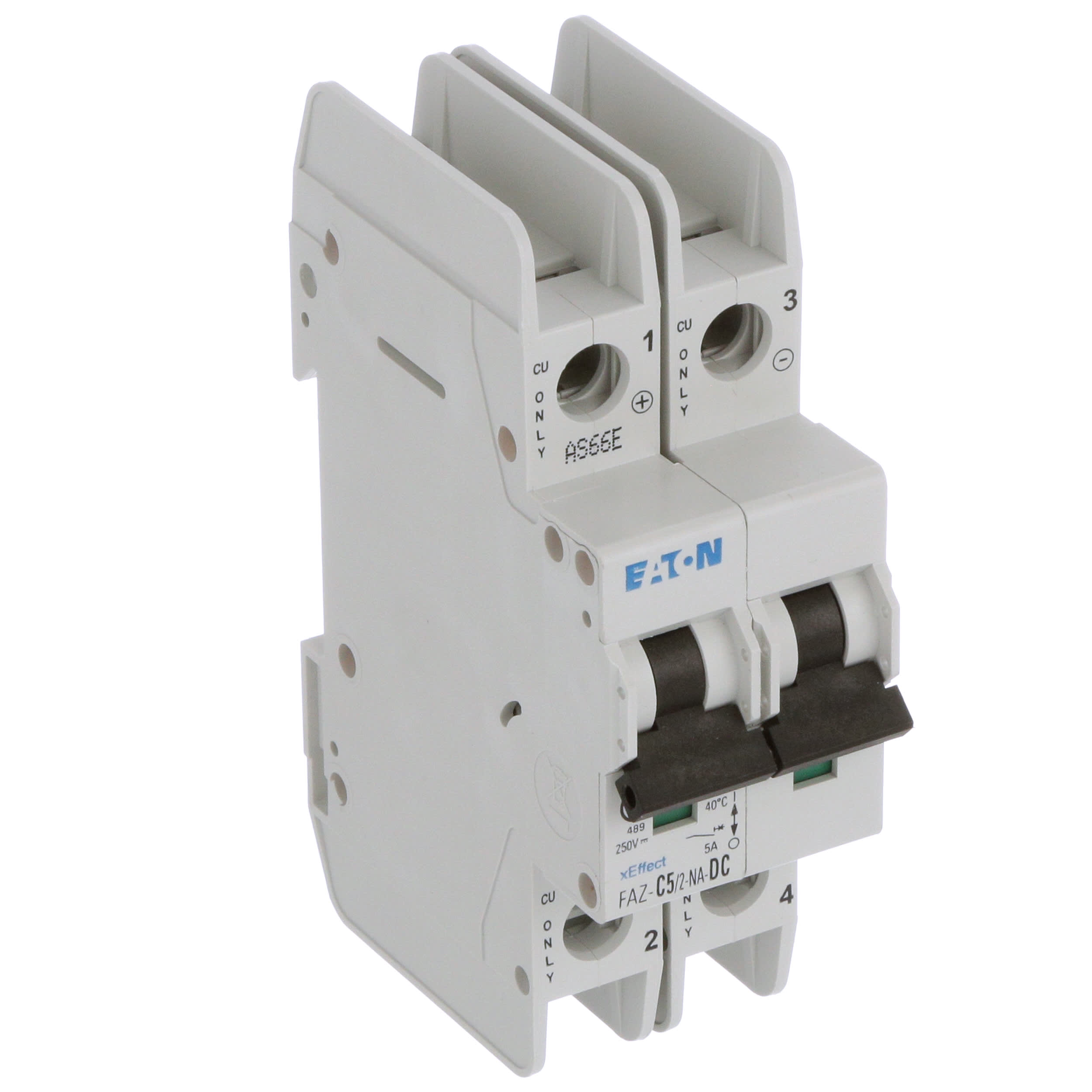 Eaton Cutler Hammer FAZC5/2NADC Miniature Circuit Breakers, 5A