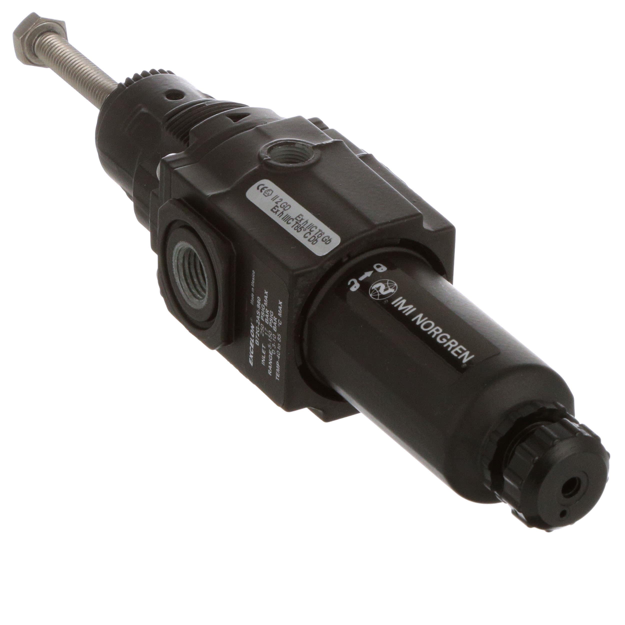 Norgren B72G 2AS 980 Filter Regulator 1 4 PTF Port 250 PSI B72G norgren-b72g-2as-980-filter-regulator-1-4-ptf-port-250-psi-b72g