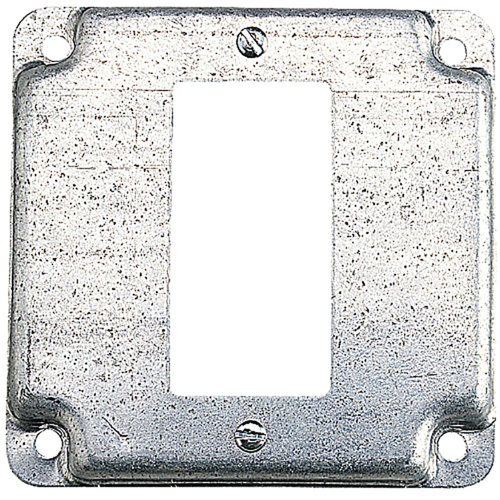 Steel City RS-2 Square Box Surface Cover 4" Square x 1/2" deep 5 Cubic Inches 