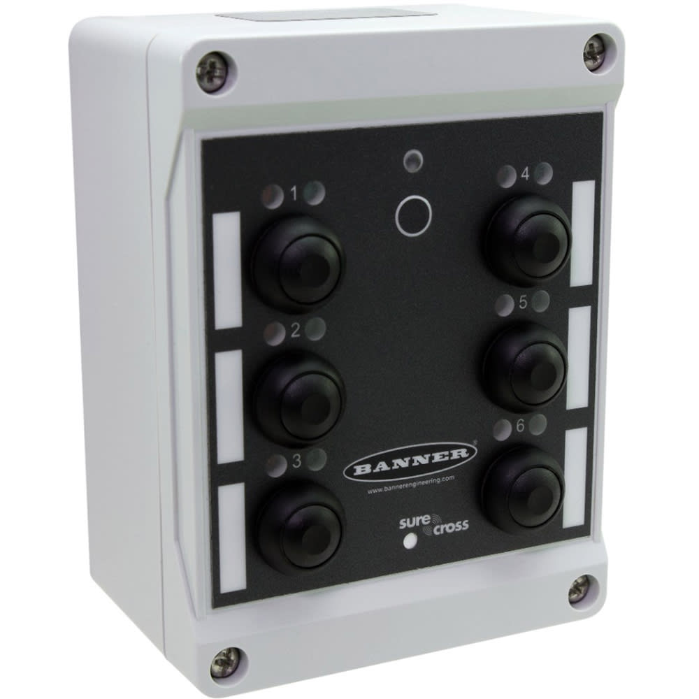Banner Engineering DX80N2Q120BLRG Wireless Q120 Pendant Node, 2.4