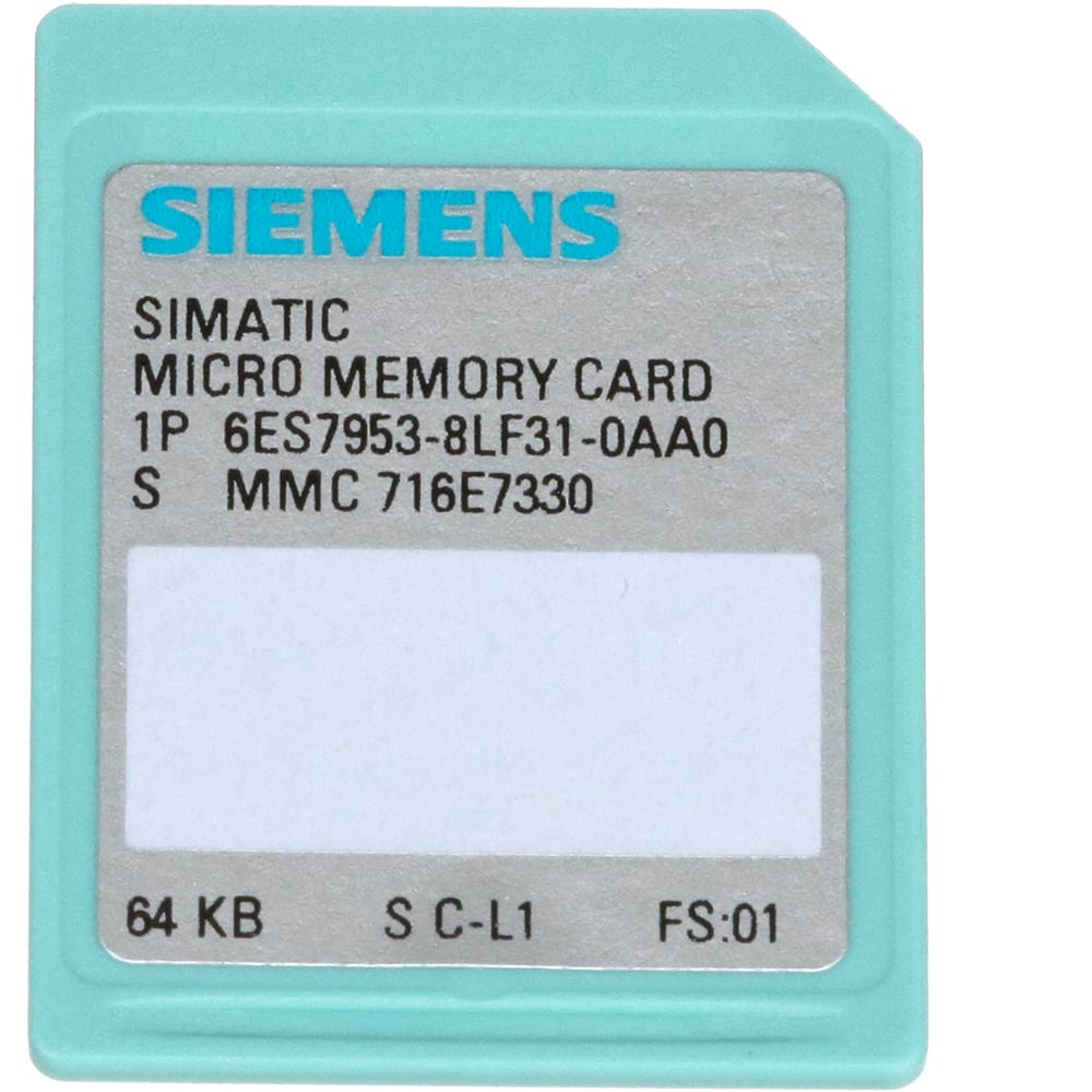New Factory Sealed Siemens Memory Card 6ES7 953-8LG31-0AA0 1-Year Warranty ! 