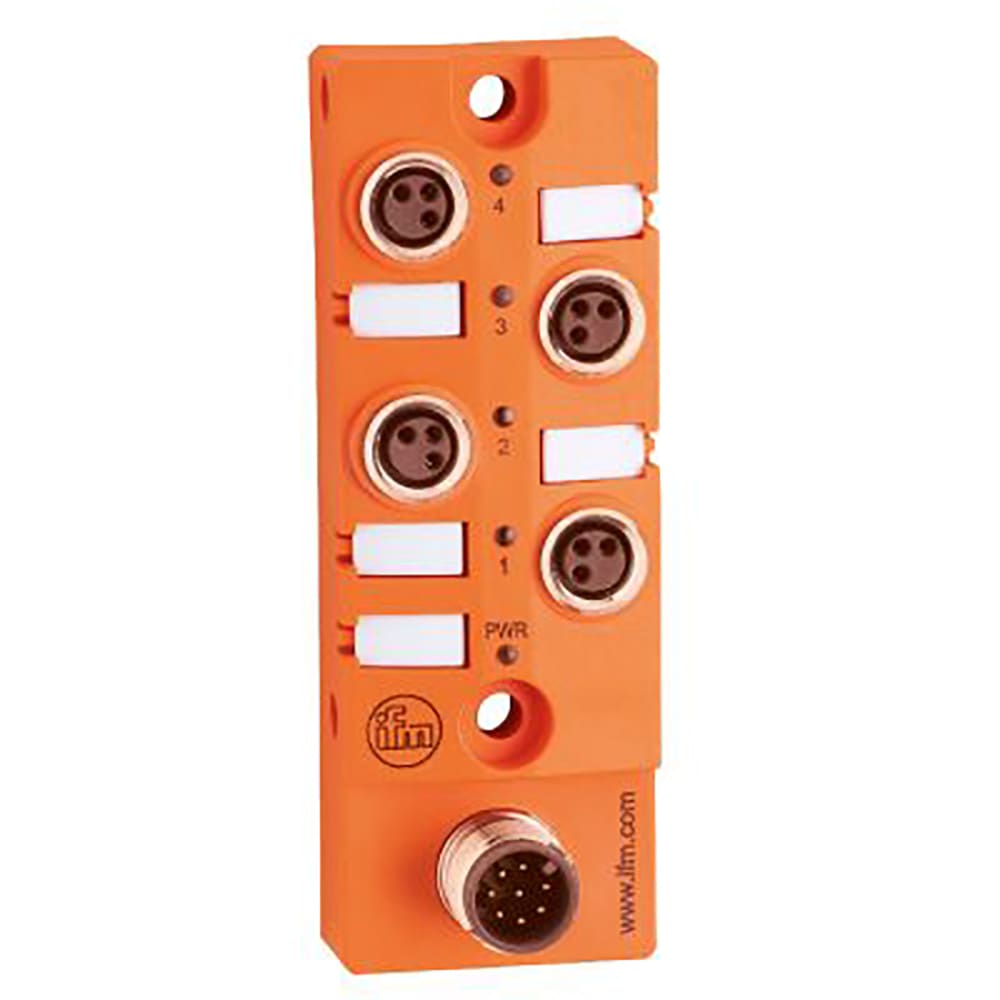 IFM Efector - EBC050 - Junction Box, 4 port 3-pin M8 DC PNP , single ...