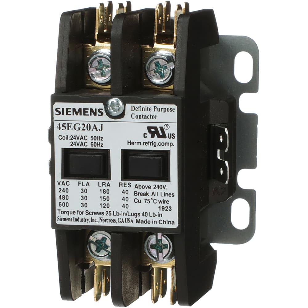 Siemens Replacement Contactor 2 Pole45GG20AJ By Packard 