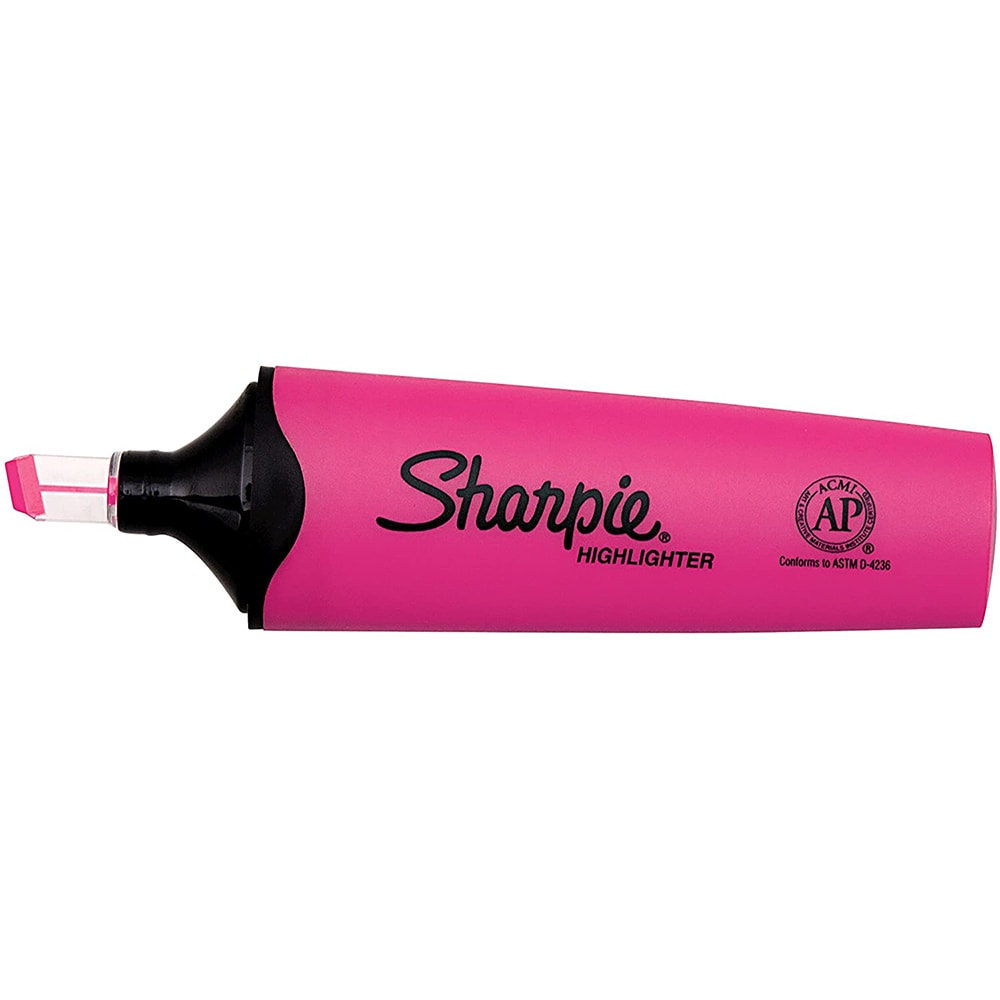 Dymo 1897962 Sharpie Clear View Tank Highlighter, Pink RS