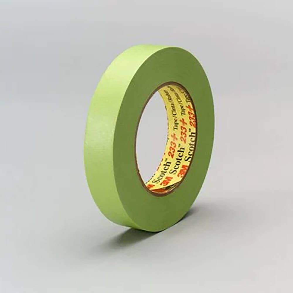 3M 26334 Scotch Performance Masking Tape 233+, Green, 18 mm x 55 m