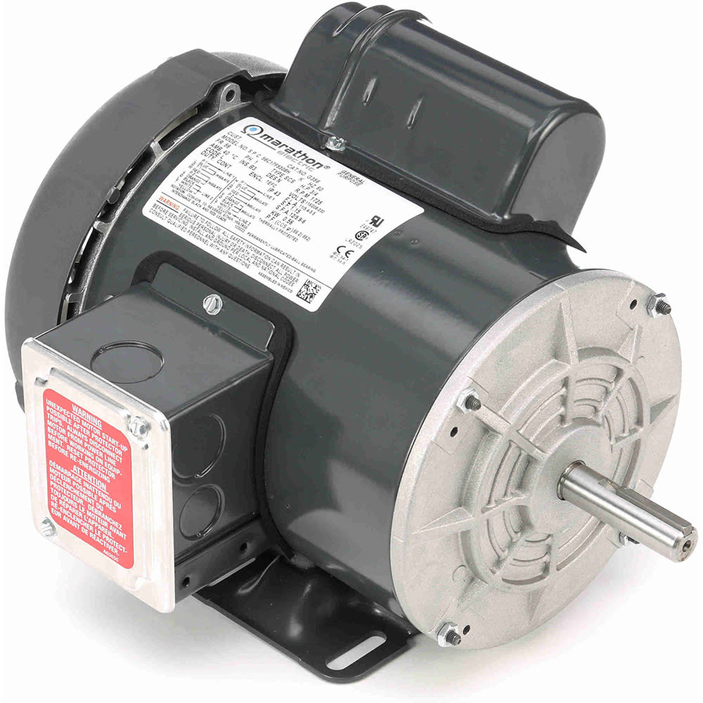 60 Hz Rigid Mount Marathon Electric G356 General Purpose Motor 3/4 hp 56 Frame TEFC Enclosure 1 ph 115/208-230 V 1800 rpm 60 Hz Rigid Mount Marathon Electric G356 General Purpose Motor 3/4 hp 56 Frame TEFC Enclosure 1 ph 115/208-230 V 1800 rpm