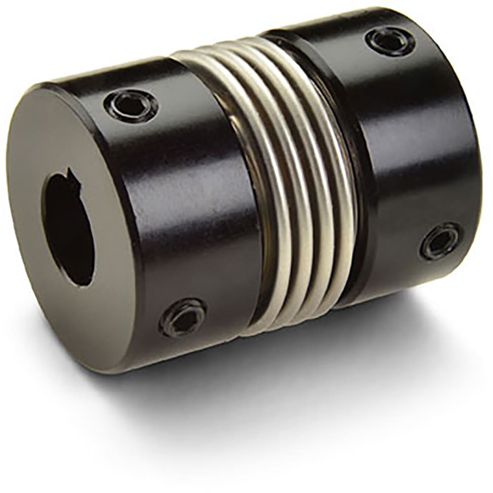 Ruland Manufacturing BSK321''25MMA Bellows Coupling, Set Screw Style with Keyways, 1.000