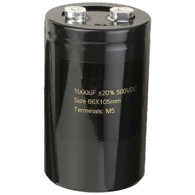 1x 1000uF 500V Large Can Electrolytic Capacitor DC 500VDC 1000mfd 1,000 uF Volts
