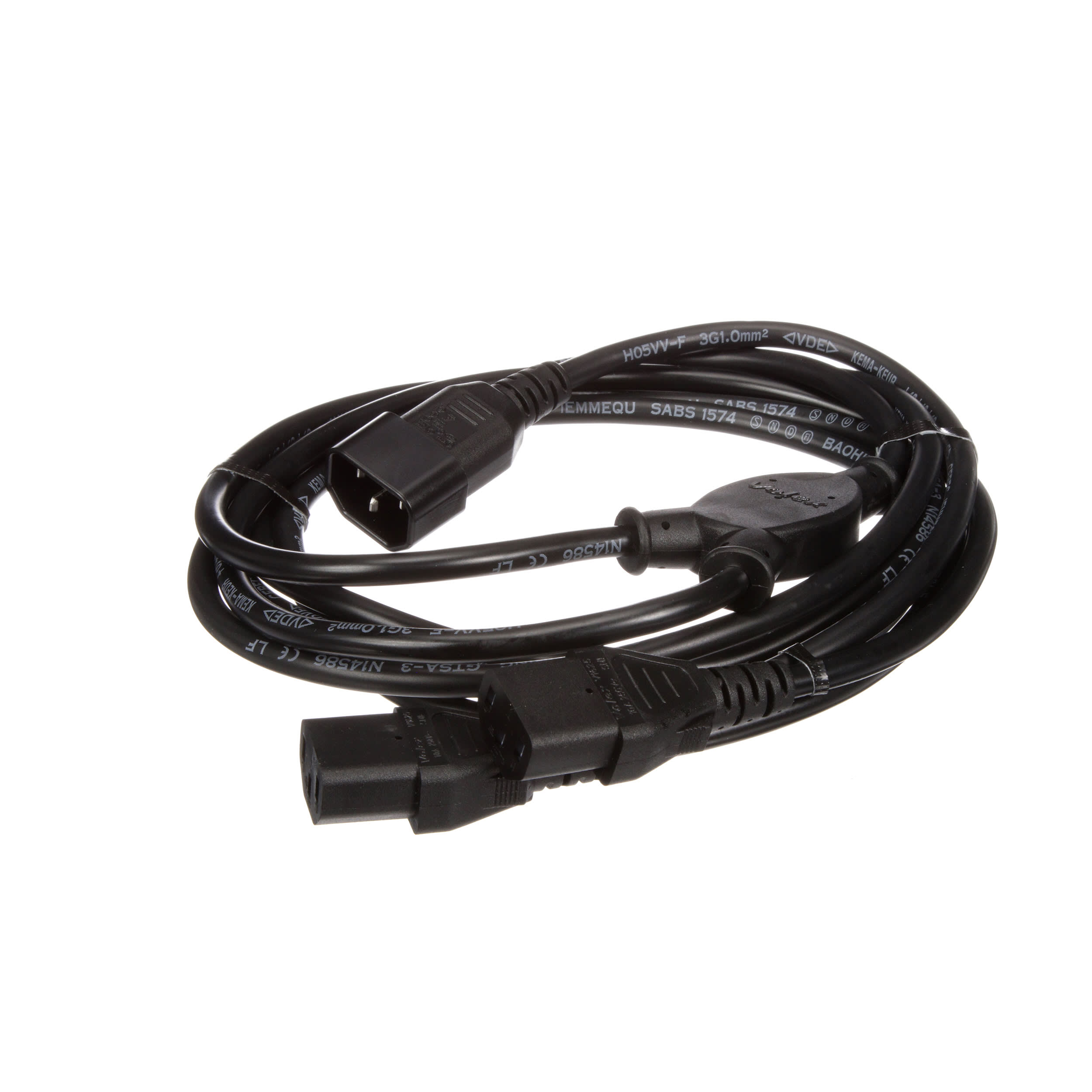 Rs Pro 8188909 Power Cord C13 X2 To C14 Iec 10 A 250 V